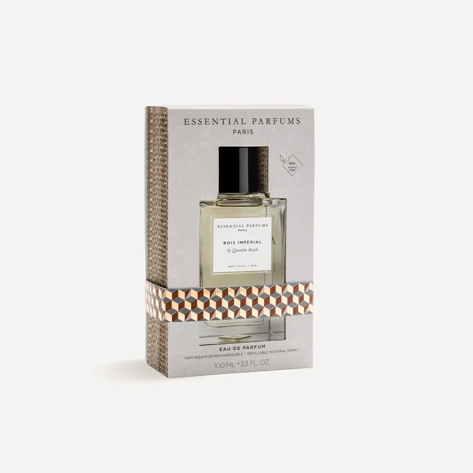 Coffret Essential Parfums Bois Impérial, vaporisateur rechargeable